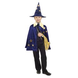 Déguisement de magicien - cape et chapeau de magicien