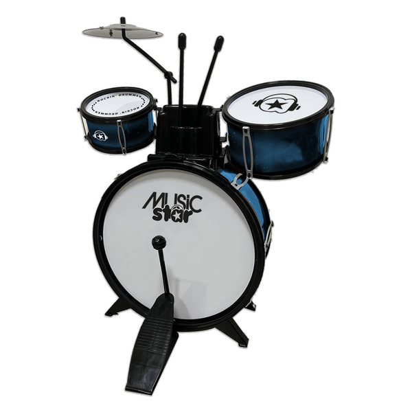 Batterie Enfant Eastar 14" - 3 Fûts + Cymbale + Tabouret - Idéal Pour Débutants 3-10 Ans