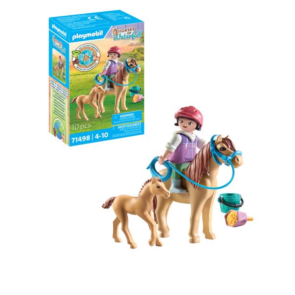 PLAYMOBIL Country Décoration De Fête Avec Poneys - Set 70997, Jouet Noël Pour Enfants 4-10 Ans