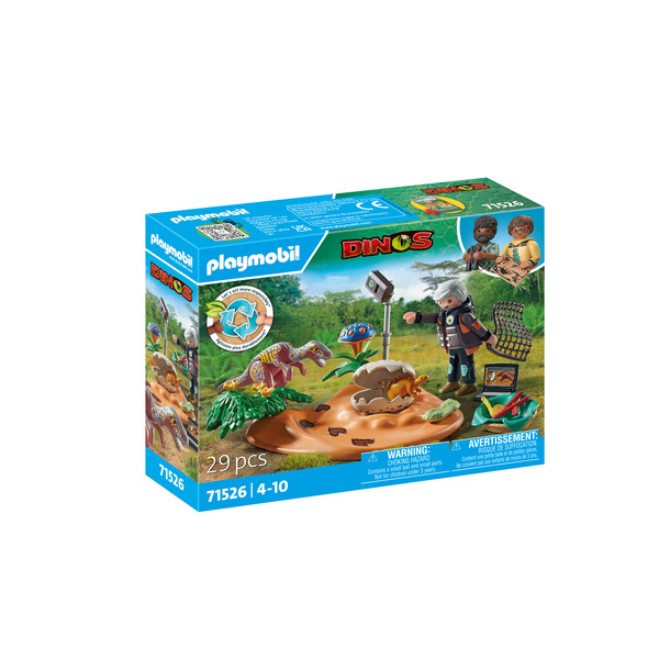 Playmobil Stégosaure Et Voleur D'œufs - Jeu Dinosaure 29 Pièces - Dès 4 Ans