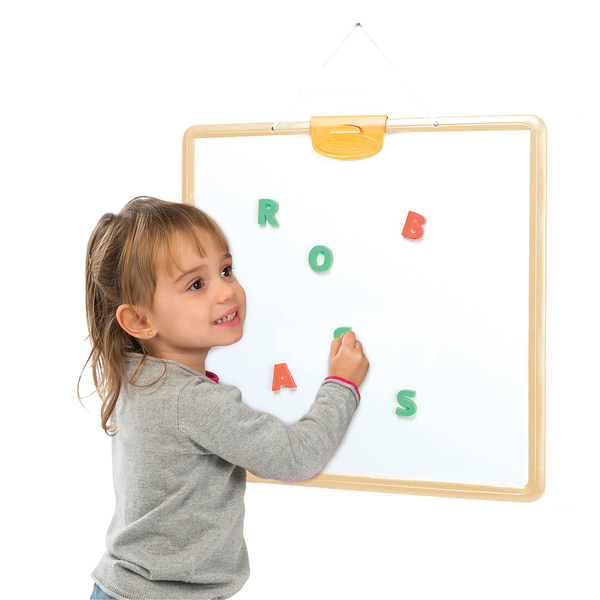 Belleur Chevalet Pour Enfant Tout-en-Un - Tableau Magnétique, Blanc Et Accessoires Créatifs Inclus