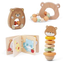 Coffret Sensoriel Fisher-Price Les Sens En Éveil - 4 Jouets Bébé Pour Motricité Et Éveil Sensoriel