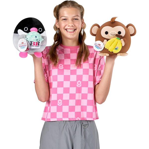 Snackles Peluche de 35 cm Série 1 de Zuru, peluche avec accessoire de snacks (Lola