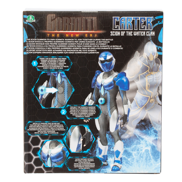 Figurine Gormiti Scion Glen 27 Cm Articulée | Projecteur Elesphere | Terre - Enfant 4 Ans