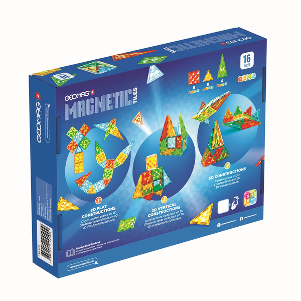 Jeu Construction Magnétique 66 Pièces - Blocs Aimantés Voyage Avec Boîte Métal - Enfant 3 Ans Et +