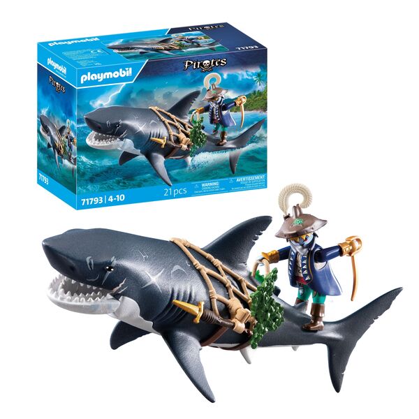 Playmobil 70007 - Équipe Requin Fusée Rafter, Bateau Flottant Top Agents