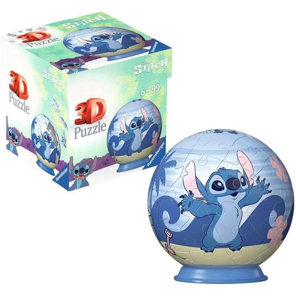 Puzzle 3D Stitch Ravensburger : King Jouet, Puzzles 3D Ravensburger