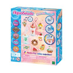 Kit Aquabeads Sundaes - 700 Perles à Eau Pour Créer Des Accessoires Gourmands, Loisir Créatif Enfant 4+