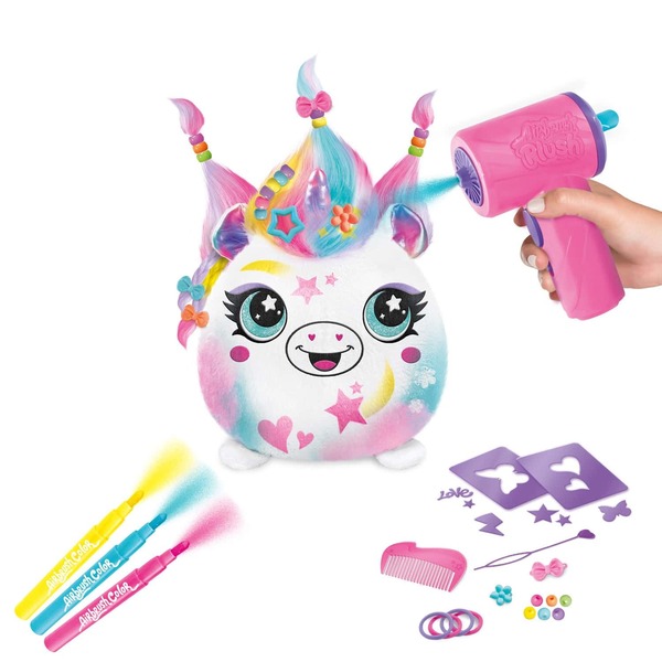 Peluche Airbrush Chiot à personnaliser - Peluche spray art avec feutres et pochoirs - OFG 249