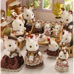 Sylvanian Families - 5848 - Coffret célébration grande famille lapin chocolat - Edition 40 ans
