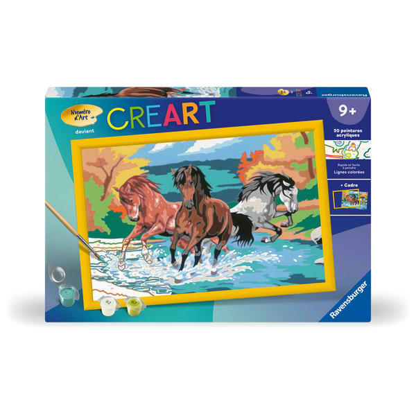 Ravensburger CreArt 28984 - Sweet Koalas - Peinture par numéro pour Enfants de 9 Ans et Plus, Ensemble de Peinture avec Cadre, Pinceau et peintures