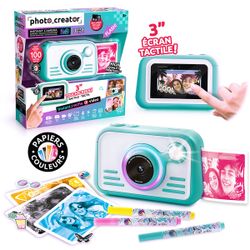 VTech - KidiZoom Duo FX Rose, Appareil Photo Numérique Enfant, Photo, Selfie, Vidéo, Écran Couleur, Studio BD, Filtres et Effets Rigolos, Cadeau Enfant de 4 Ans à 12 Ans - Contenu en