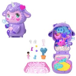 Polly Pocket - Coffret Le Monde Féerique Des Princesses Avec Château Tournant Et 15 Surprises | Jouet Enfant 4 Ans