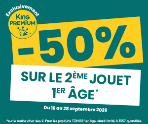 Eveil/Préscolaire : Le 2ème jouet à -50%