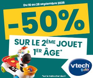 Jouets d'éveil VTech : Le 2ème à -50%