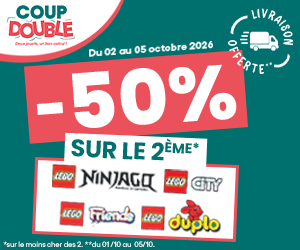 Coup Double : Le 2ème à -50%