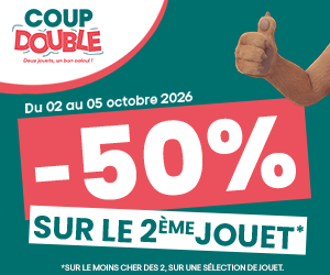 Coup Double : Le 2ème à -50%