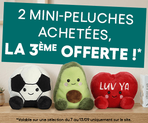 2 Peluches achetées, la 3ème offerte